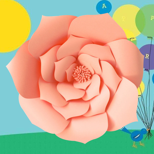 2 Piezas De Decoración De Papel Rosa Para Bodas Y Fiestas De