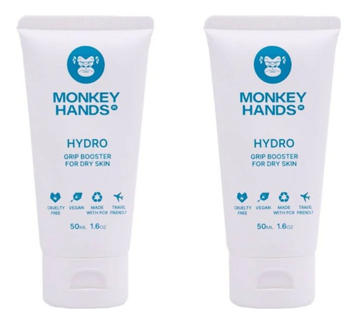 Monkey Hands Hydro Pack De 2 50 Ml Cu, Grip Booster Sports