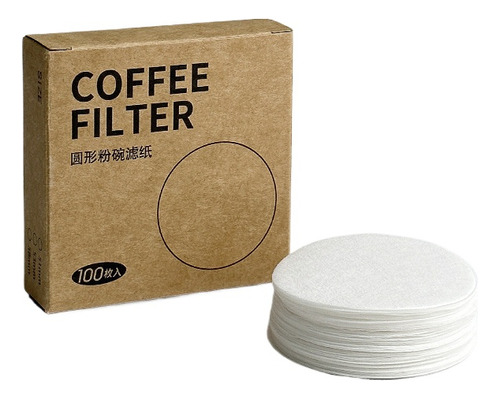 Papel De Filtro Redondo Para Máquina De Café De 58 Mm, 100 H