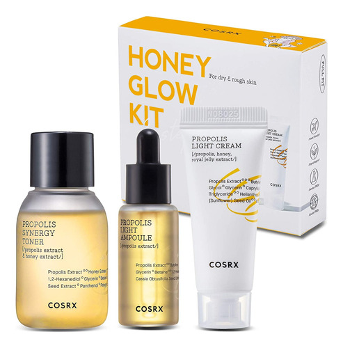 Conjunto De Cuidados Com A Pele Cosrx Honey Glow Com Tônico