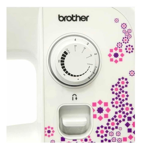 blusa Proverbio Adulto Máquina de coser recta Brother BX3000 portable blanca y violeta 110V |  Envío gratis