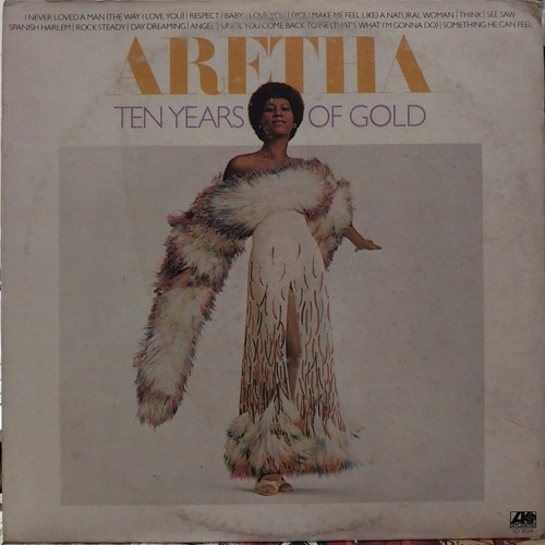 Aretha Franklin Ten Years Of Gold Tapa 7 Vinilo 9 Usa