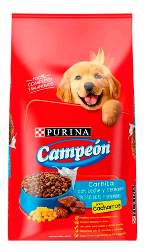 Alimento Perro Campeon Cachorros Carnita Leche 4kg Purina