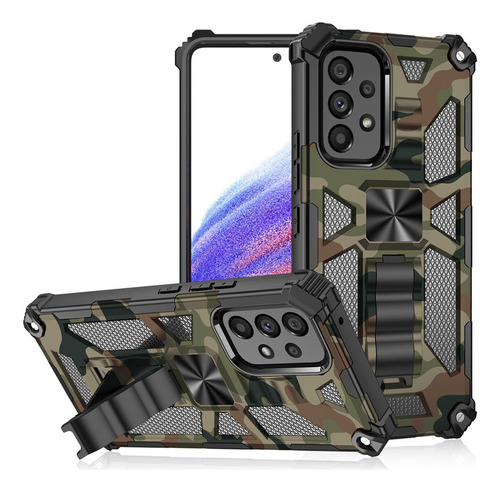 Funda Magnética Camouflage Armour Para Samsung S22 Plus H2