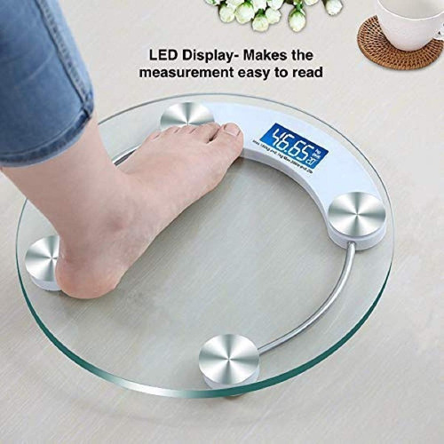 Balanza Personal Digital De Baño Encendido Automático Vidrio