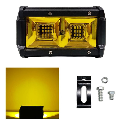 Barra Led Neblinero 36w 18led Ambar Auto Moto Camioneta