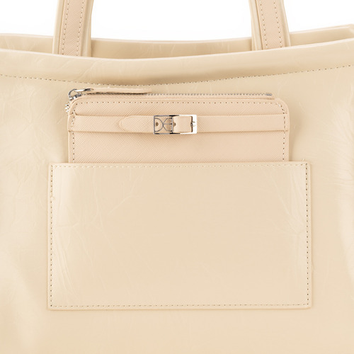 Bolsa Tote Cloe Zidil Mediano Color Beige