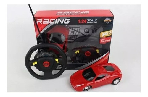 Auto R/c Escala 1:24 Canales 4 1649984 E.normal Color Rojo