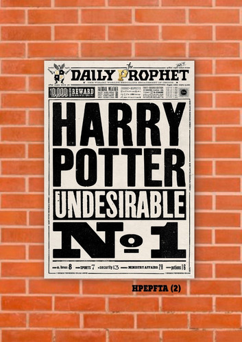 Cuadros Poster Harry Potter El Profeta Xl 33x48 (fta (2))