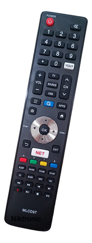 Control Remoto Para Philco Noblex  Sanyo Led Smart Tv 