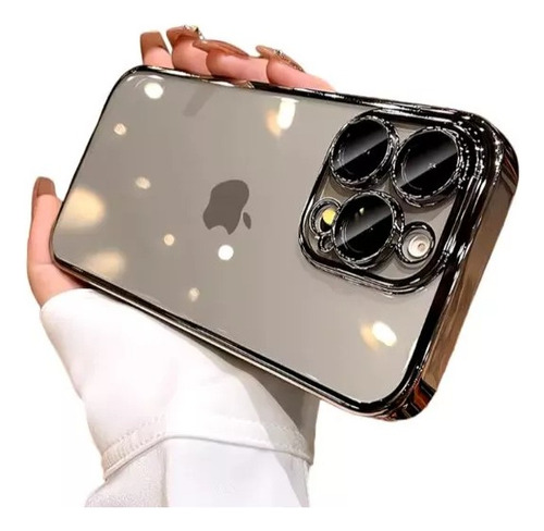 Capa Para iPhone 16 Pro Max Titânio Natural Proteção Câmera