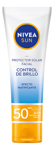Nivea Sun Protector Solar Facial Control De Brillo (50 Ml), 
