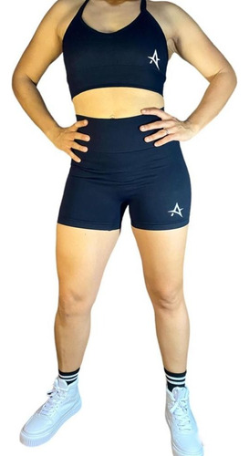 Short Deportivo Con Frunce Alta Calidad, Ejercicio, Fitness.