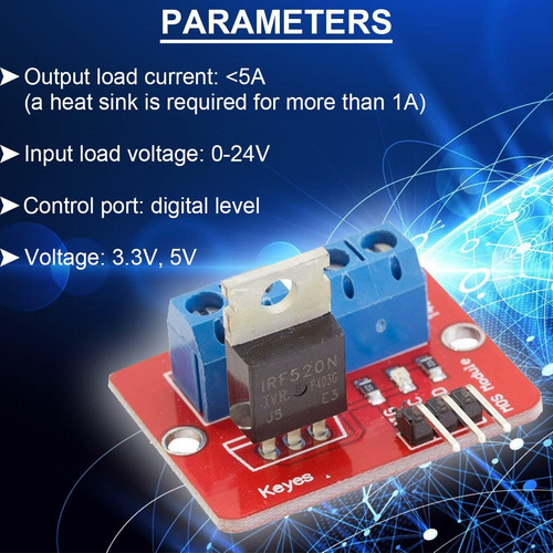 Daokai 10pcs Módulo Del Controlador Mosfet Tube Efecto De 5v