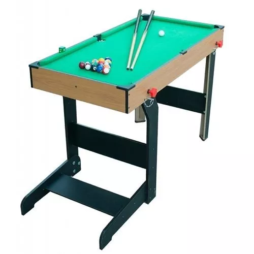 Mesa Sinuca Bilhar Jogo Snooker Dobrável 1,17m Bolas 487400