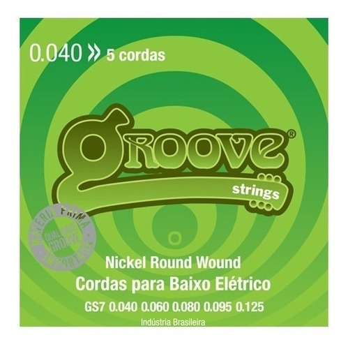 Encordoamento Contra Baixo 5 Cordas Jogo De Cordas Groove