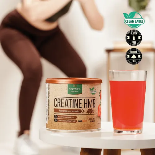 2x Creatina Monohidratada Hmb 40+ Nutrify Morango 300g | MercadoLivre