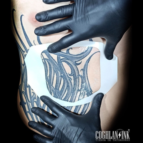 Imagen 8 de 10 de Parche Tattoo Curación Rápida 6x7cm Hipoalergic Caja X100uni