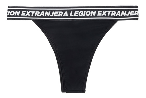 Imagen 3 de 9 de Bombacha Bikini Rap Negro