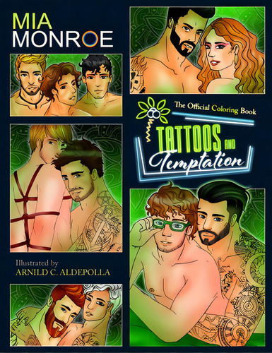 Tattoos And Temptation: The Official Coloring Book, De Monroe, Mia., Vol. 1. Editorial Lightning Source Inc, Tapa Blanda En Inglés