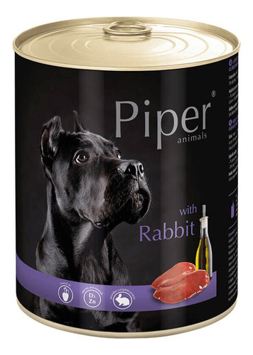 Alimento Humedo Piper Para Perro Sabor Conejo 800 Gr