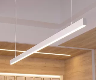 Luz Lineal Colgante Moderna Rectangular De 60w