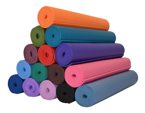 Colchoneta + 2 Ladrillos Yoga Mat Grueso Pilates Abdominales