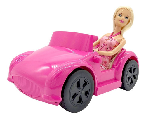 Muñeca Kiara Con Auto Convertible De Playa 25 Cm Poppi Nenas
