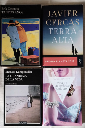 Lote 4 Libros. Editorial Tusquets Y 1 De Editorial Planeta