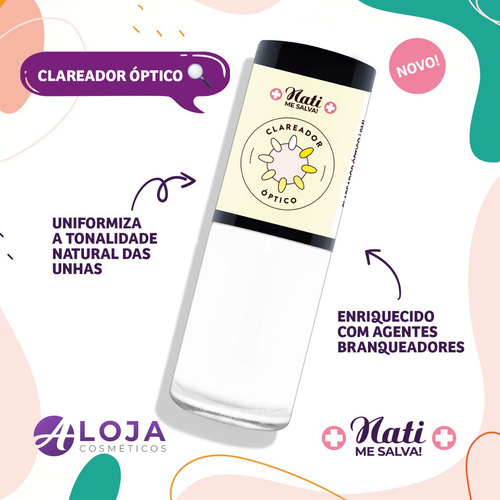 Imagem 8 de 10 de Kit Esmaltes Fortalecedor Nati Me Salva Completo +necessaire