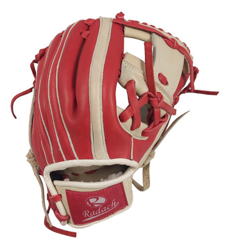 Guante De Béisbol Radach Pro Cuadro 11.5in Rojo/bone