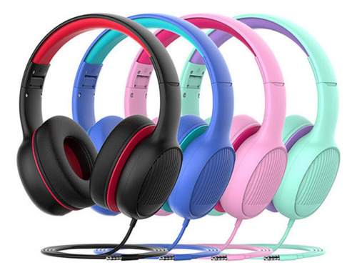 Auriculares Con Cable Para Niños Vincha Casco Gorsun E66v