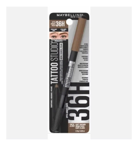 Lápiz De Cejas Tattoo Studio Maybelline 36 Hrs Original-usa-