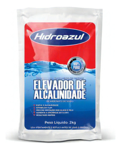 Elevador De Alcalinidade E Ph Estável Hidroazul - 2kg