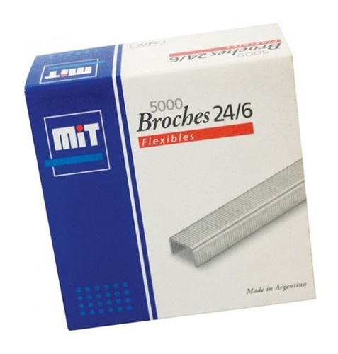 Broches Mit N° 24/6 Caja X5000 Unidades Para Abrochadora