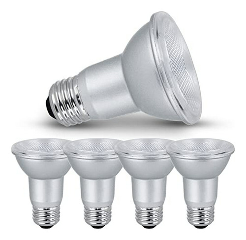 Bombilla De Luz De Inundación Led Par20 Regulable, 7 Vatios 