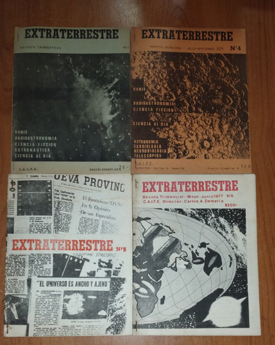 Lote 4 Revistas Extraterrestres 3 4 5 Y 6 Caife