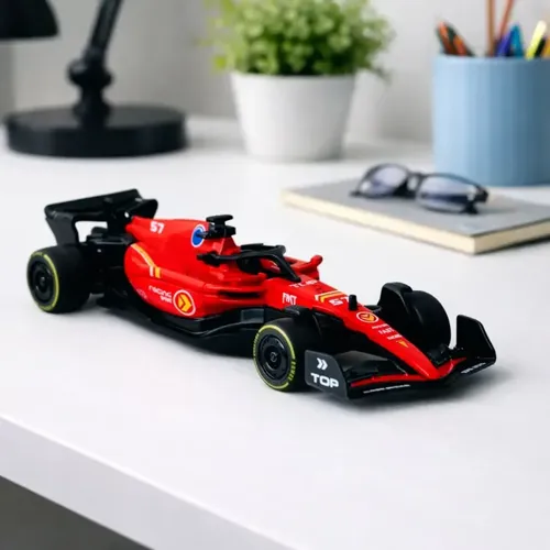 Kit 4 Carrinhos Formula 1 F1 Metal Fricção Corrida Brinquedo