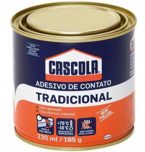 Cola De Contato P/ Mdf,Sapateiro E Artesanato 195gr Cascola