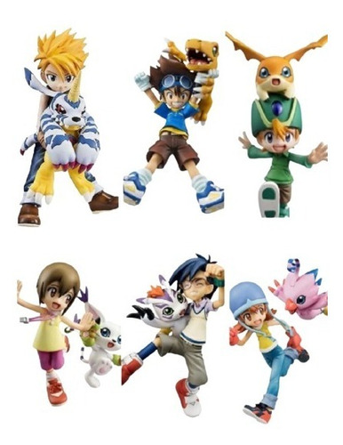 7 Figura Digimon Colección Gem Bootleg Ko Chino Agumon Tai  