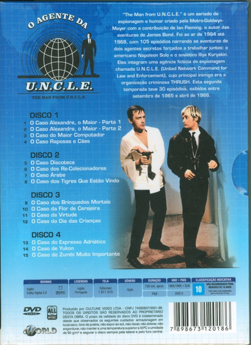 Dvd O Agente Da Uncle 2 ª Temporada Completa 8 Discos Mercado Livre