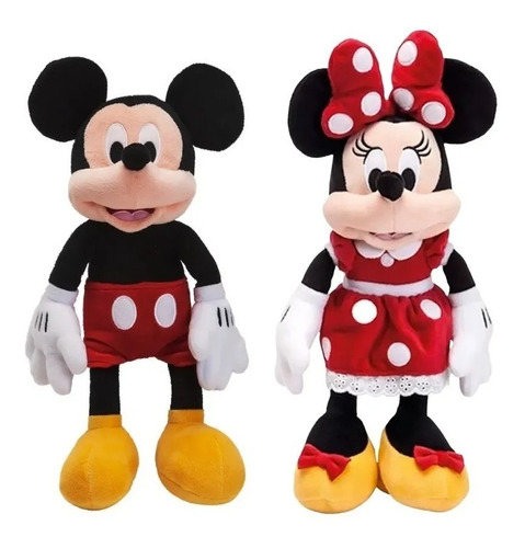 Kit Pelúcia Disney Mickey E Minnie Mouse 50cm - Fun Original