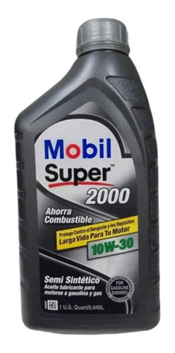 Aceite 10w-30 Semi-sintetico Marca Mobil