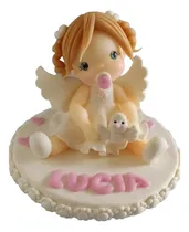 Comprar Adorno Torta Baby Shower Bautismo Primer Año Porcelana Fría
