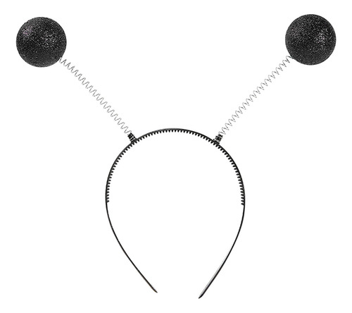 Diadema De Antenas Marcianas Para Disfraz De Negro