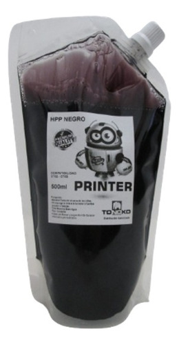 2 Tintas Printer Compatible Para Hp Gt53 Gt52 500ml Negro