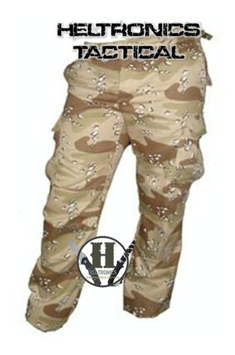 Pantalon Tactico Cargo Rip Stop Desert Storm Tela Brasilera