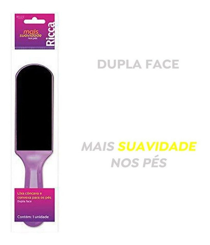 Lixa Côncava Para Os Pés Plástico Ricca Cores Sortidas