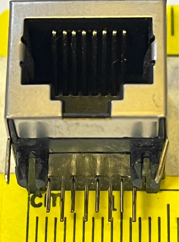 Conector Hembra Rj45 Hembra Circuito Impreso Empotrar 8 Pin