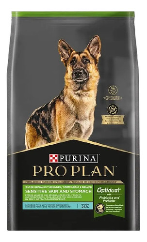 Pro Plan Sensitive Skin And Stomach Raza Mediano/grande 3kg